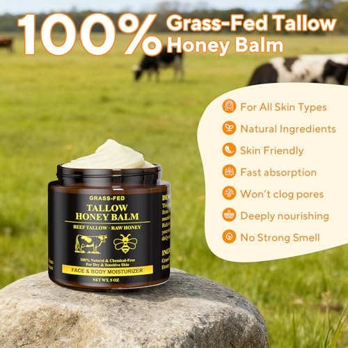 Henjaca whipped tallow texture close-up shows quick absorption and light feel