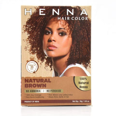 Henna Hair Color Natural Brown pour shows smooth, even application for grey coverage.