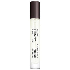 Henry Rose Flora Carnivora travel spray for on-the-go freshness with a unisex floral-woody profile.
