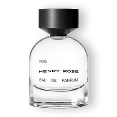 Henry Rose Fog bottle front; sleek unisex design for daily wear.