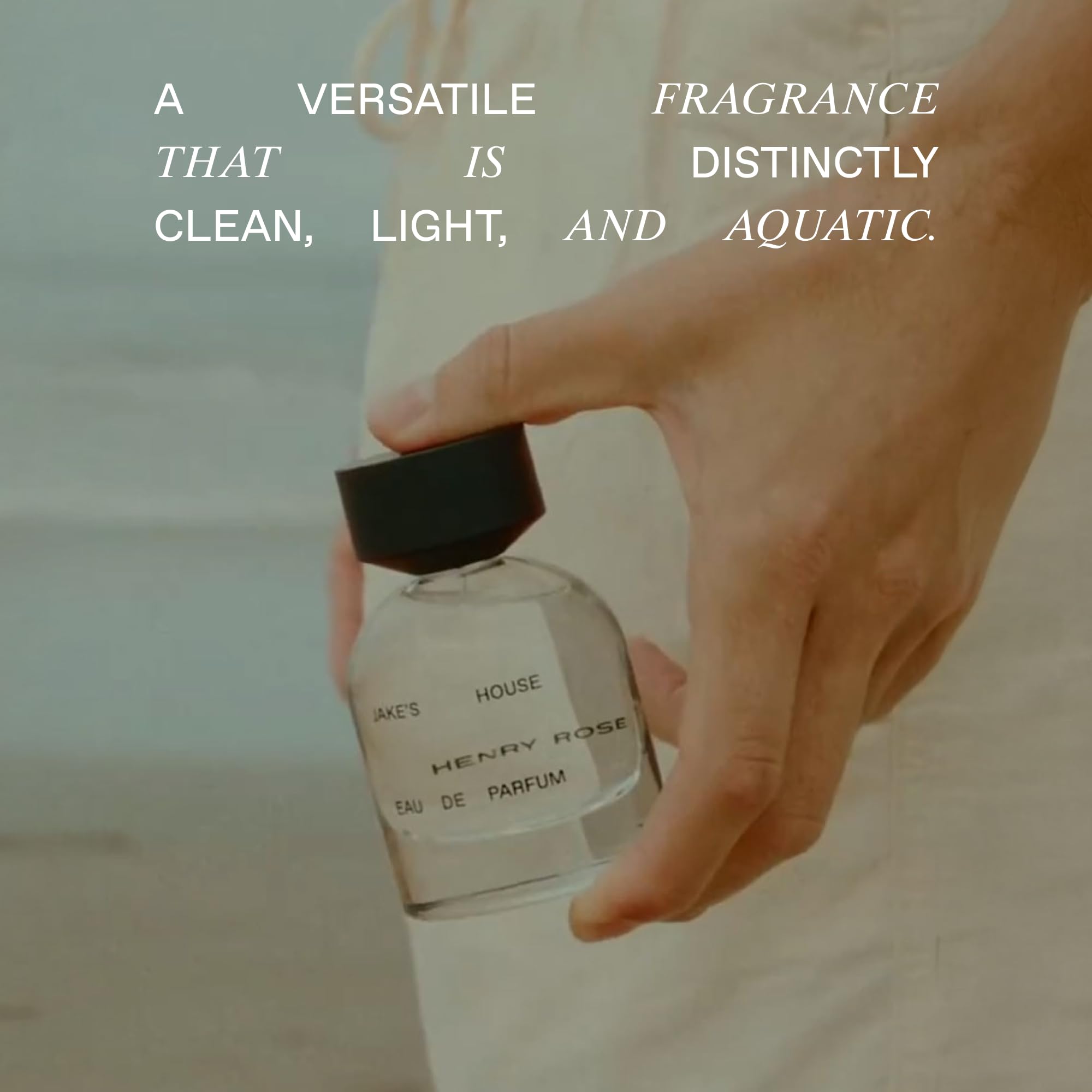 Jake's House bottle detail features a 90% recycled glass body.