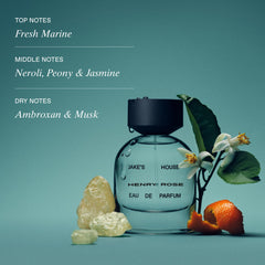 Jake's House close-up reveals neroli and peony for soft floral depth.