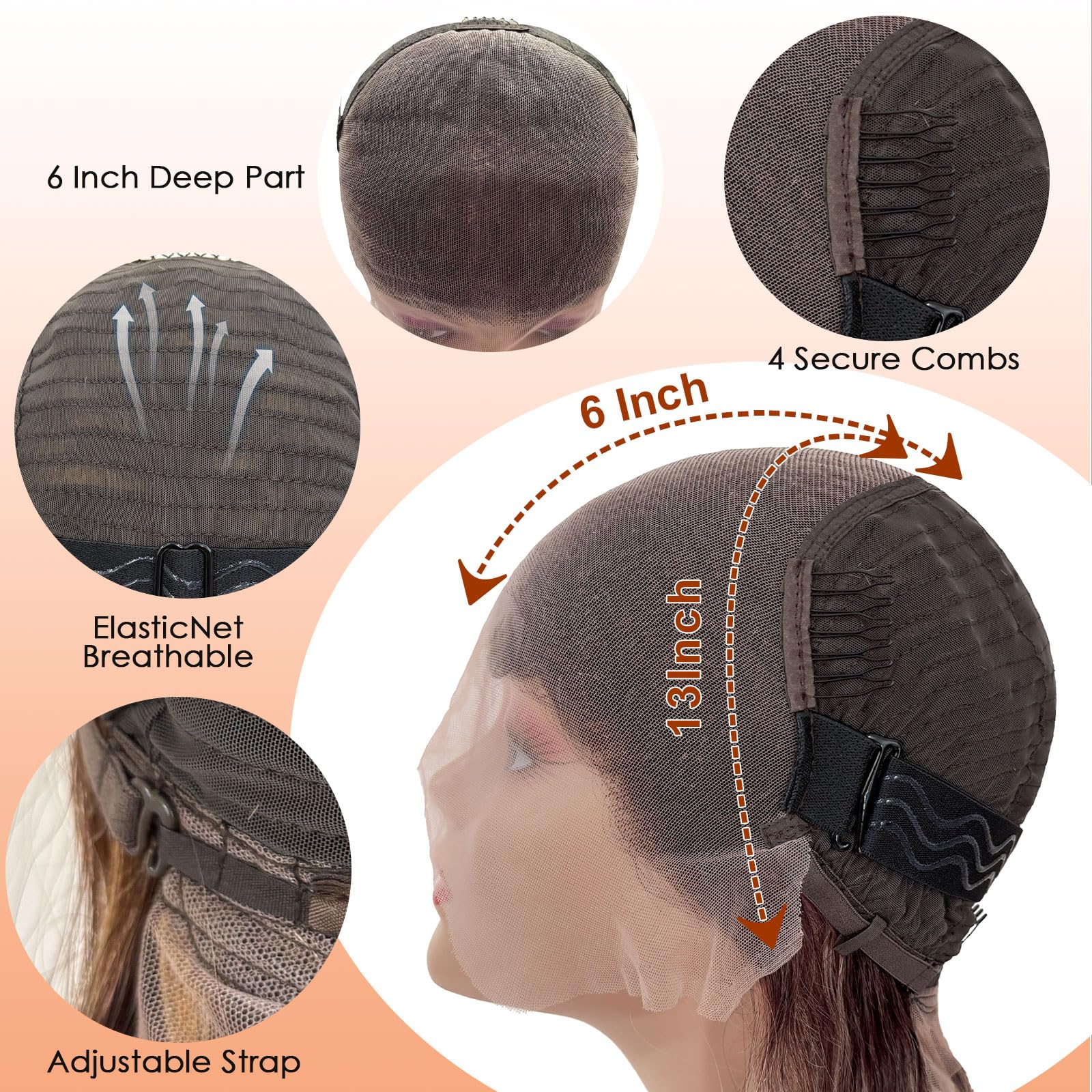 Hepnok glueless cap system provides easy, adhesive-free wear.