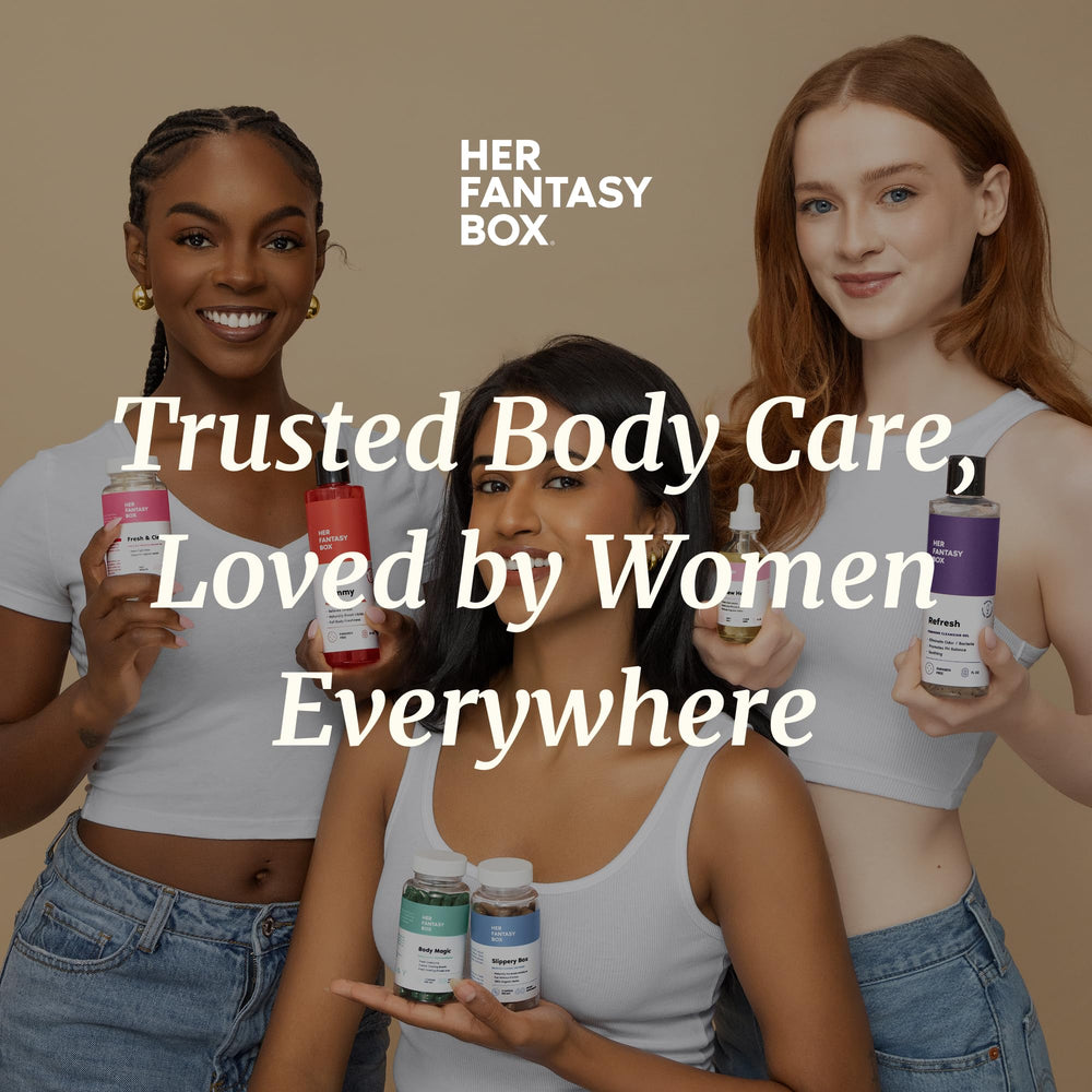 Her Fantasy Box Everywhere Deodorant berry-scent absorption moment keeps skin dry