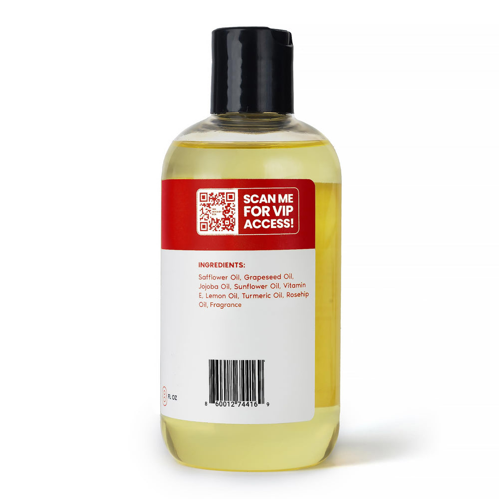 Packaging details with branding and product information