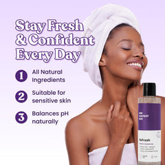 Her Fantasy Box Refresh ingredients panel highlights natural botanicals for balanced care