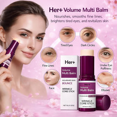 Application on cheek or under-eye area highlights firming and hydration benefits.