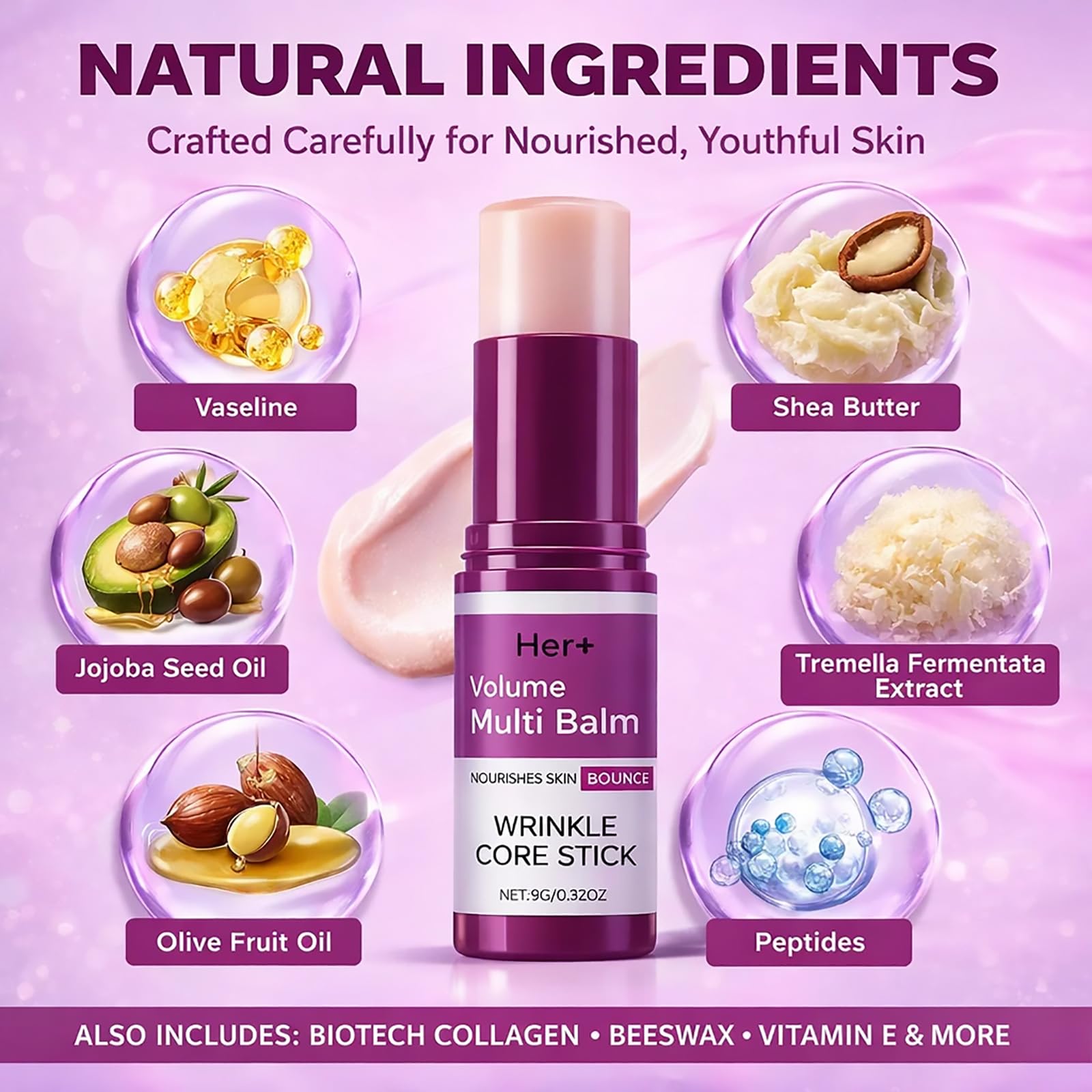 Under-eye application shows brightening and lifting possibilities without heaviness.