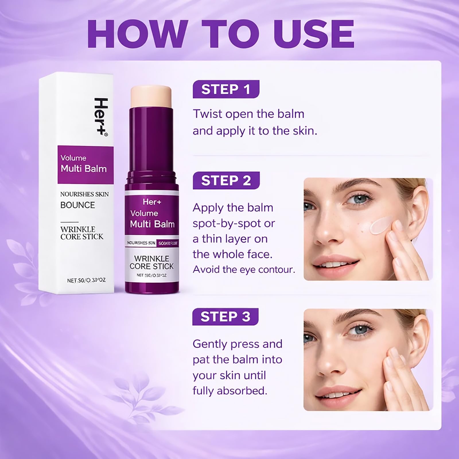 Face and neck use encourages comprehensive care in a single step.
