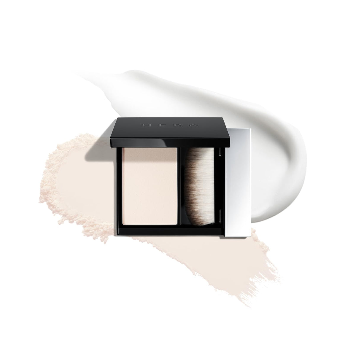 HERA Airy Blurring Powder Primer packaging shown for travel-friendly use