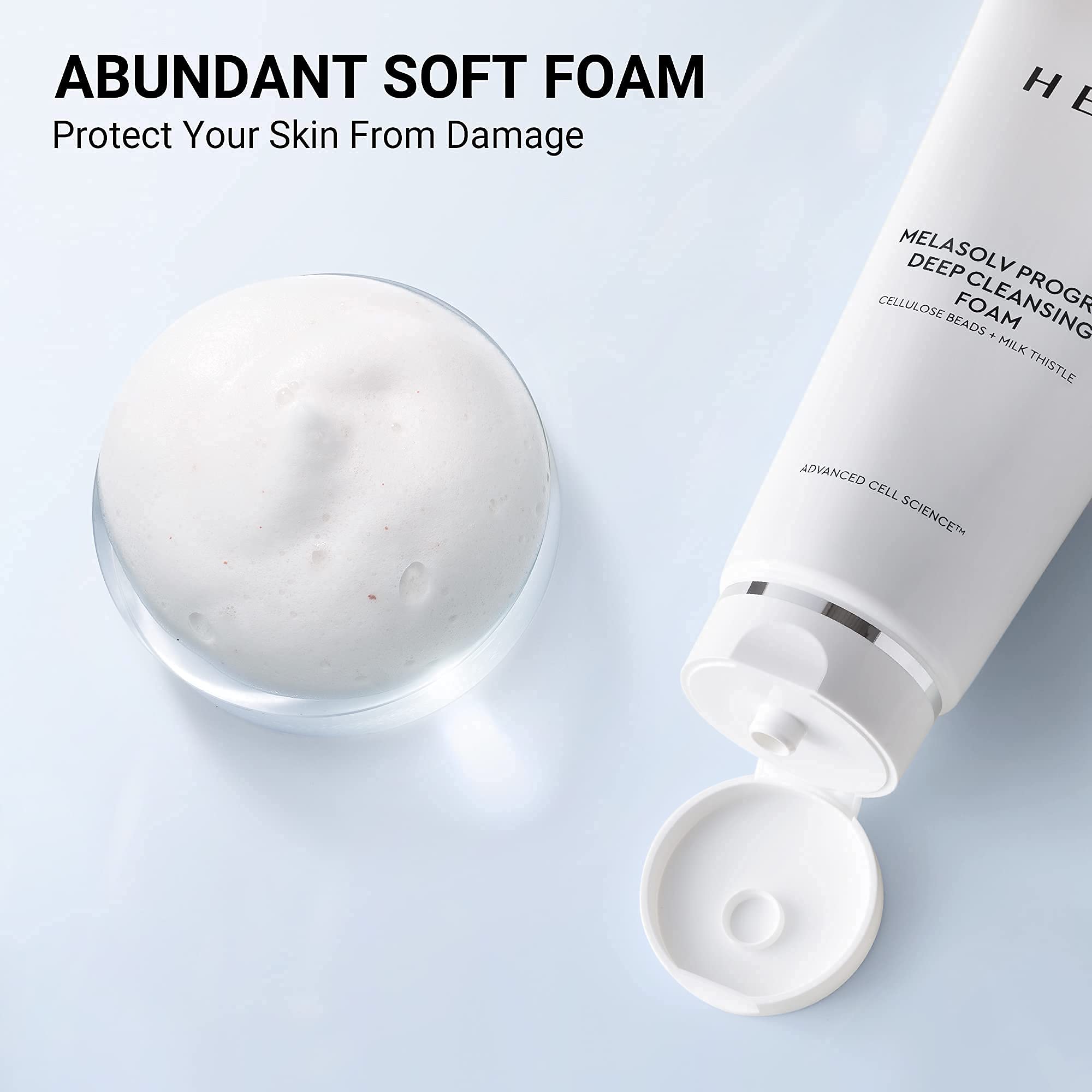 HERA Foaming Cleanser compact packaging shows travel-friendly 200ml tube