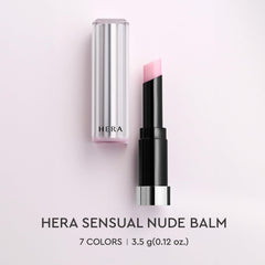 Close-up of balm applied on lips for natural tint.