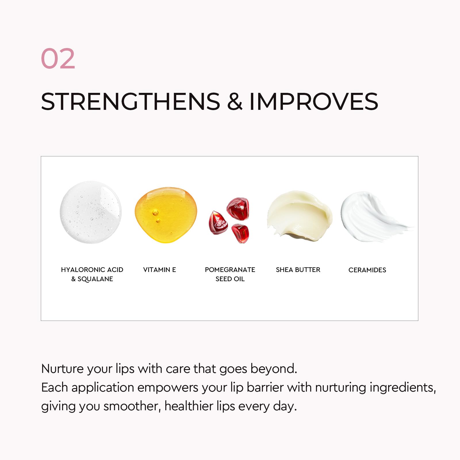 Hyaluronic acid drop illustrates moisture retention benefits.