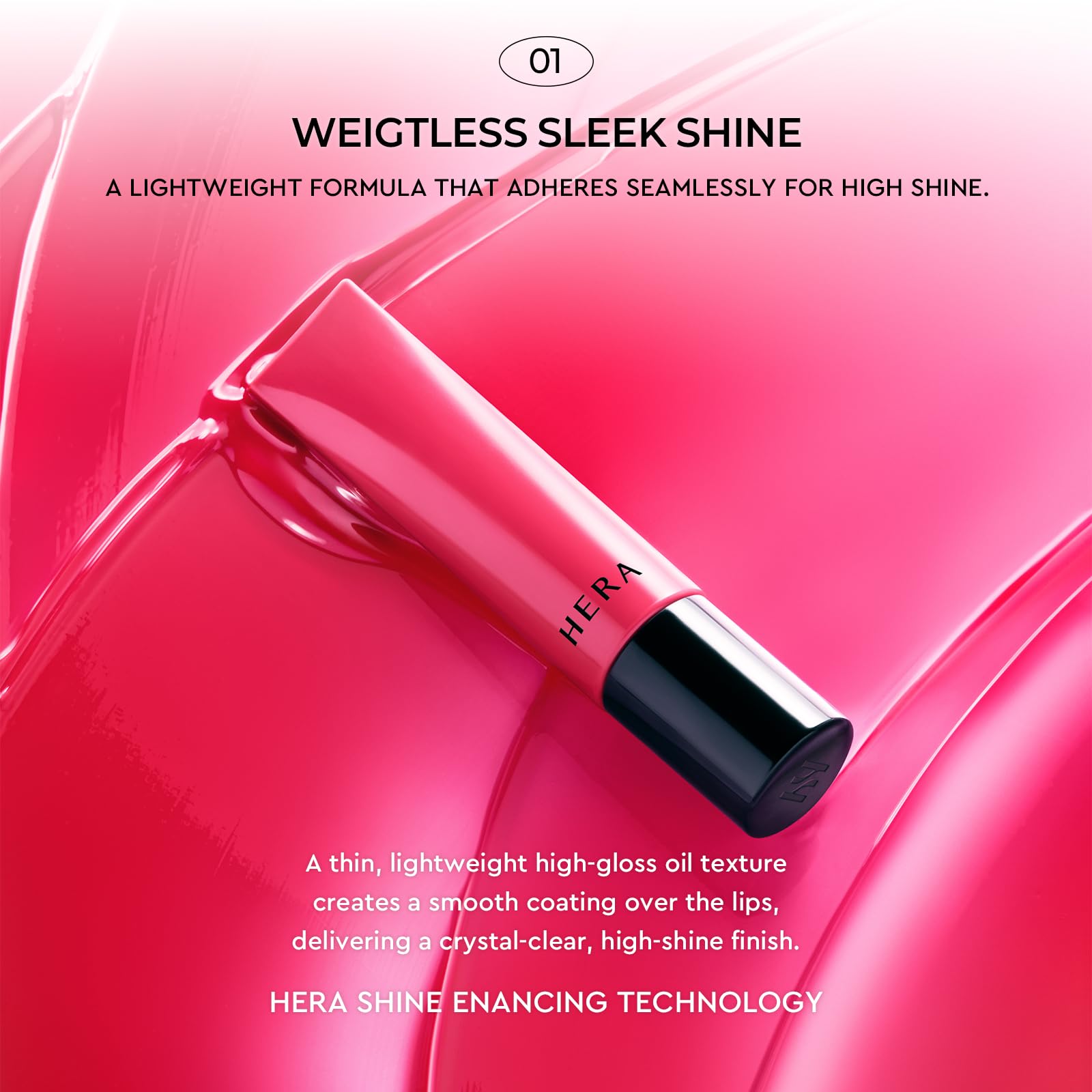 HERA Sensual Tinted Shine Lip Serum Sundaze hydrates and smooths dry lips.