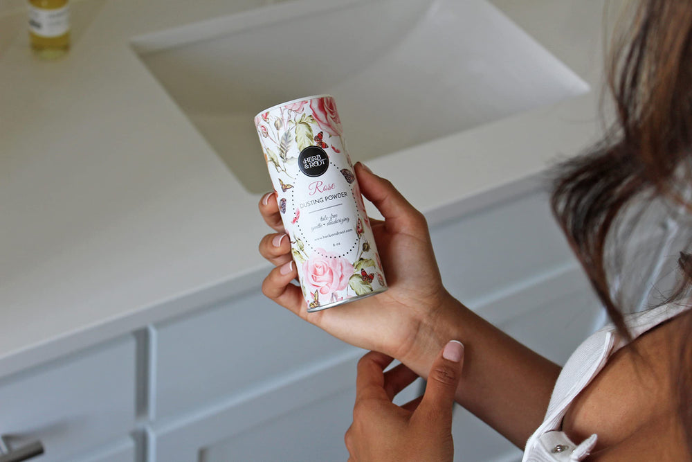 Herb and Root Rose powder packaging close-up