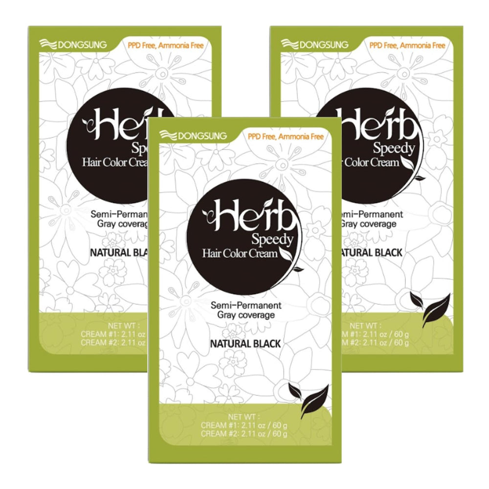 Herb Speedy Color Cream 3-Pack front view showing a compact color set.
