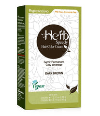 Application scene with Herb Speedy Color Cream for quick color in minutes