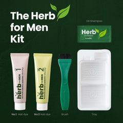 Herb Speedy mustache beard dye cream for easy, mess-free application.
