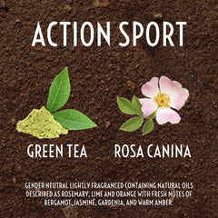 Herbal Clear Naturally deodorant application demonstrates smooth, long-lasting protection