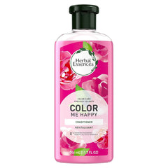 Herbal Essences Color Me Happy conditioner bottle showing color protection and radiant shine.