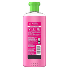Herbal Essences Color Me Happy conditioner label highlighting paraben-free formula for color-treated hair.