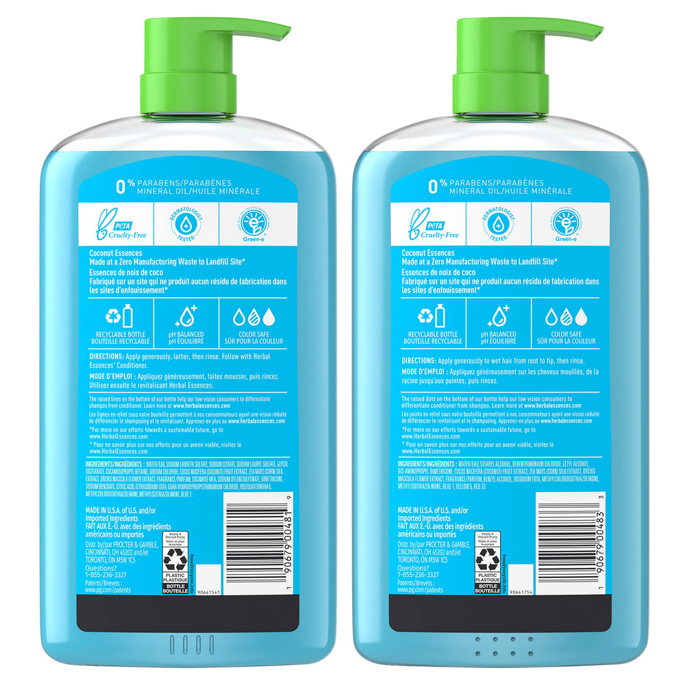 Herbal Essences cruelty-free by PETA certification on packaging