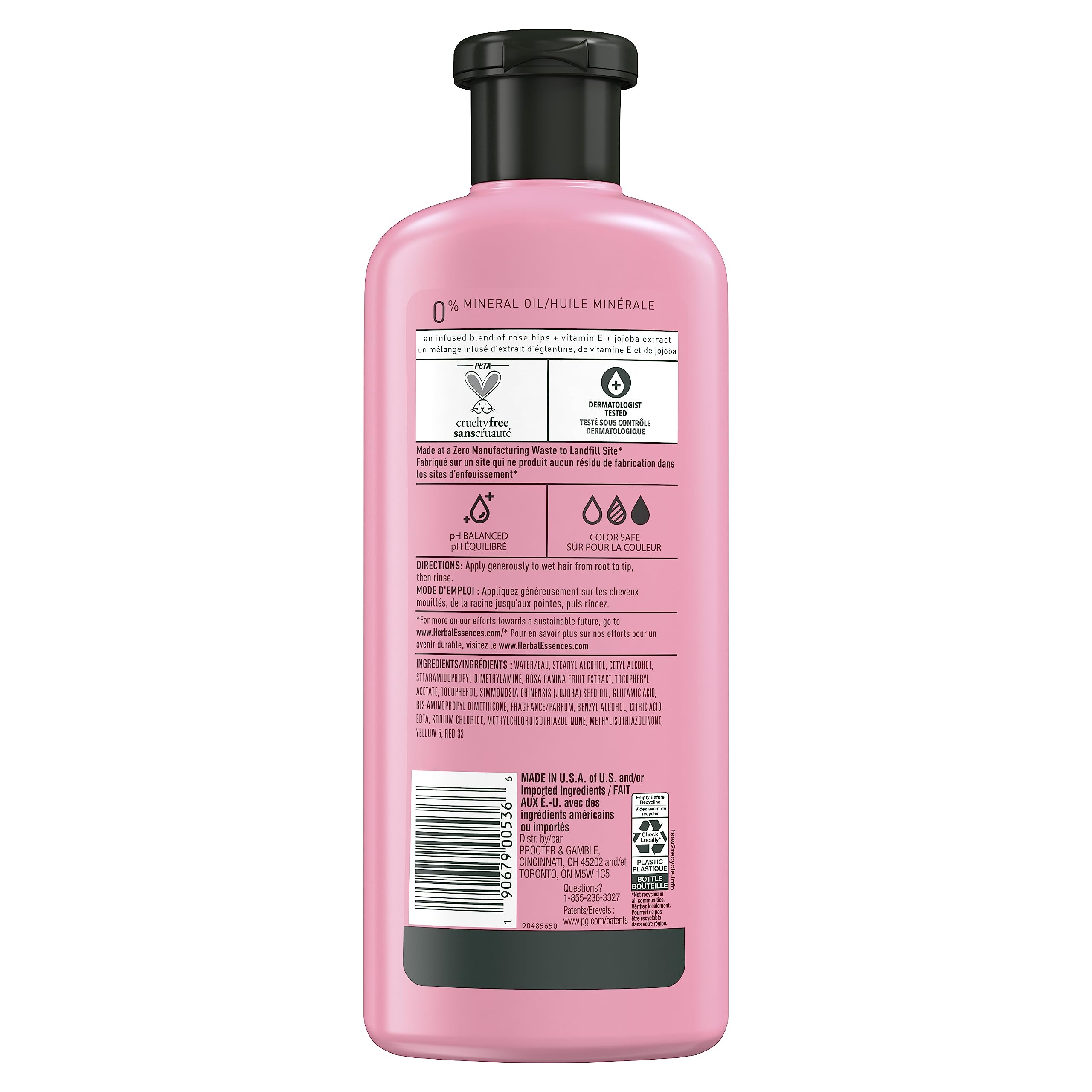 Conditioner on wet hair delivers frizz control and added shine.