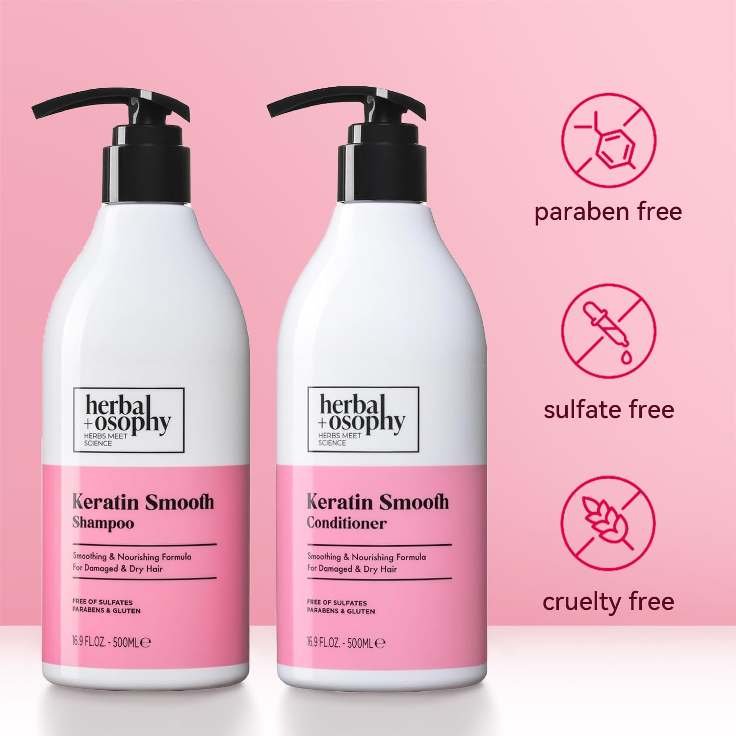 Label highlights color-safe formula for color-treated hair.