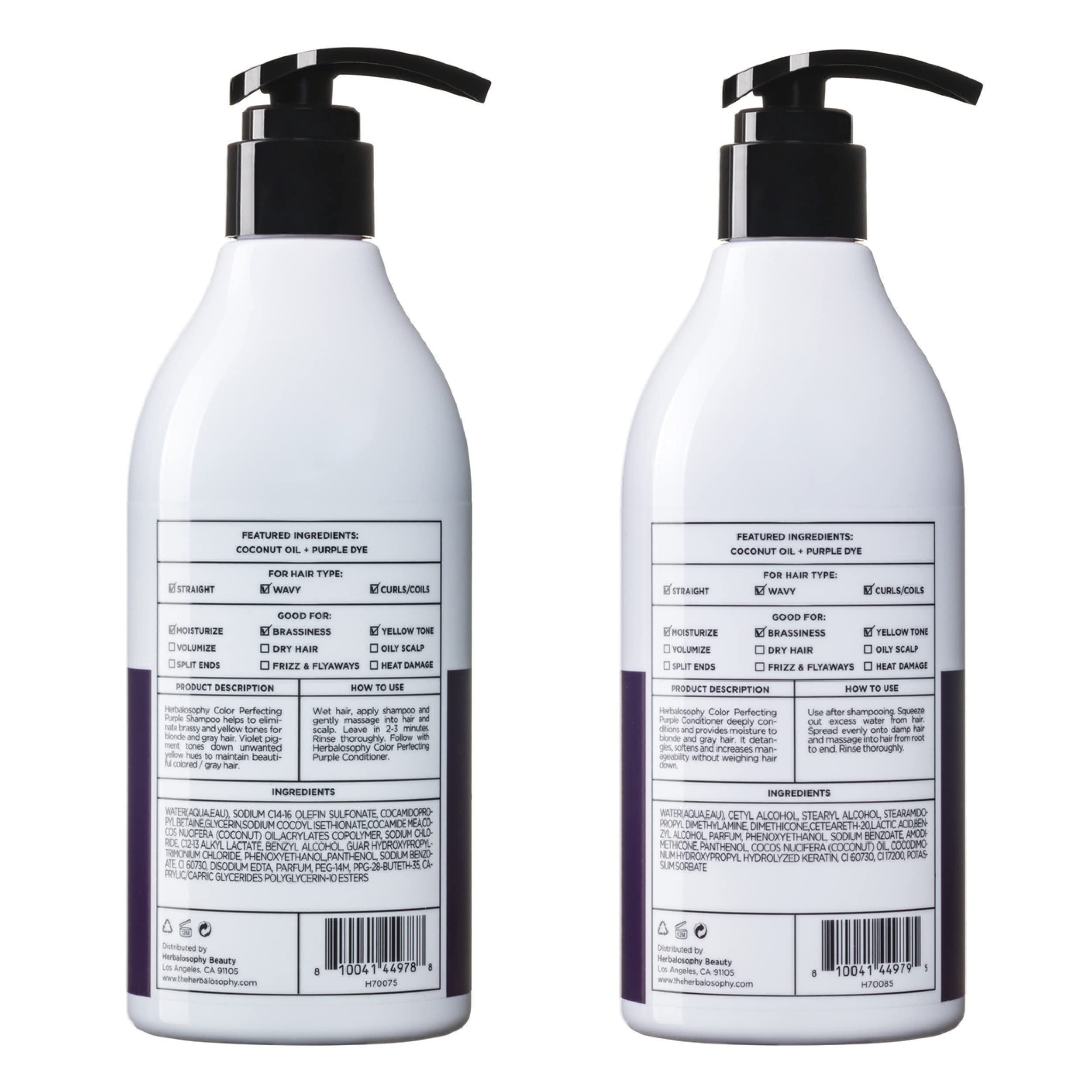 Herbalosophy duo set on bathroom shelf captures premium hair care experience