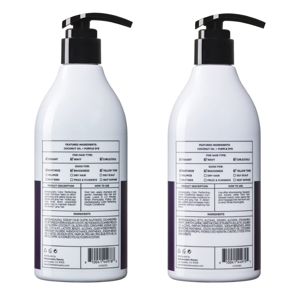Herbalosophy duo set on bathroom shelf captures premium hair care experience