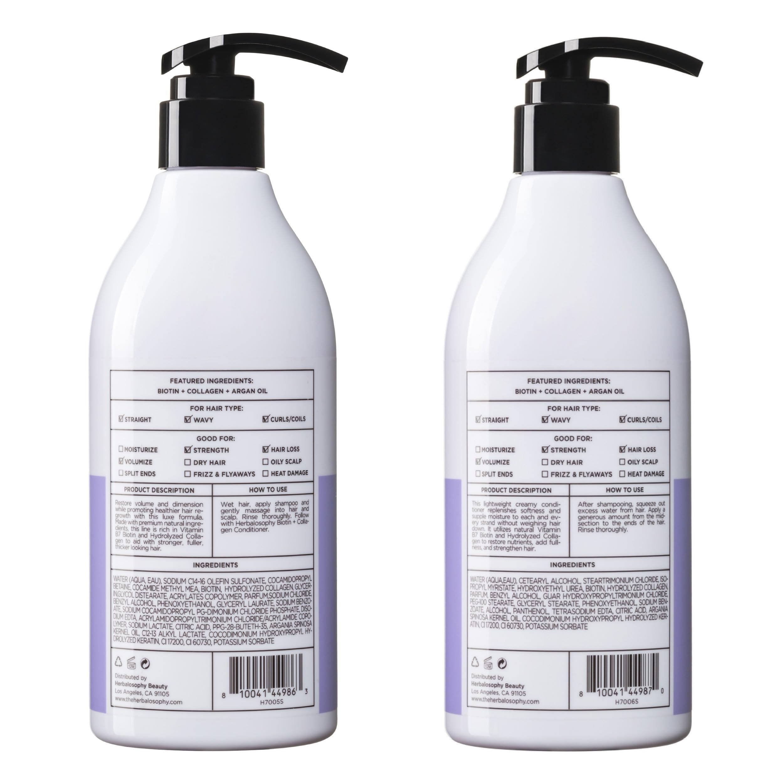 Herbalosophy set display illustrating color-safe hair care routine