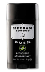 Herban Cowboy Dusk bottle with clear aluminum-free formula for everyday freshness