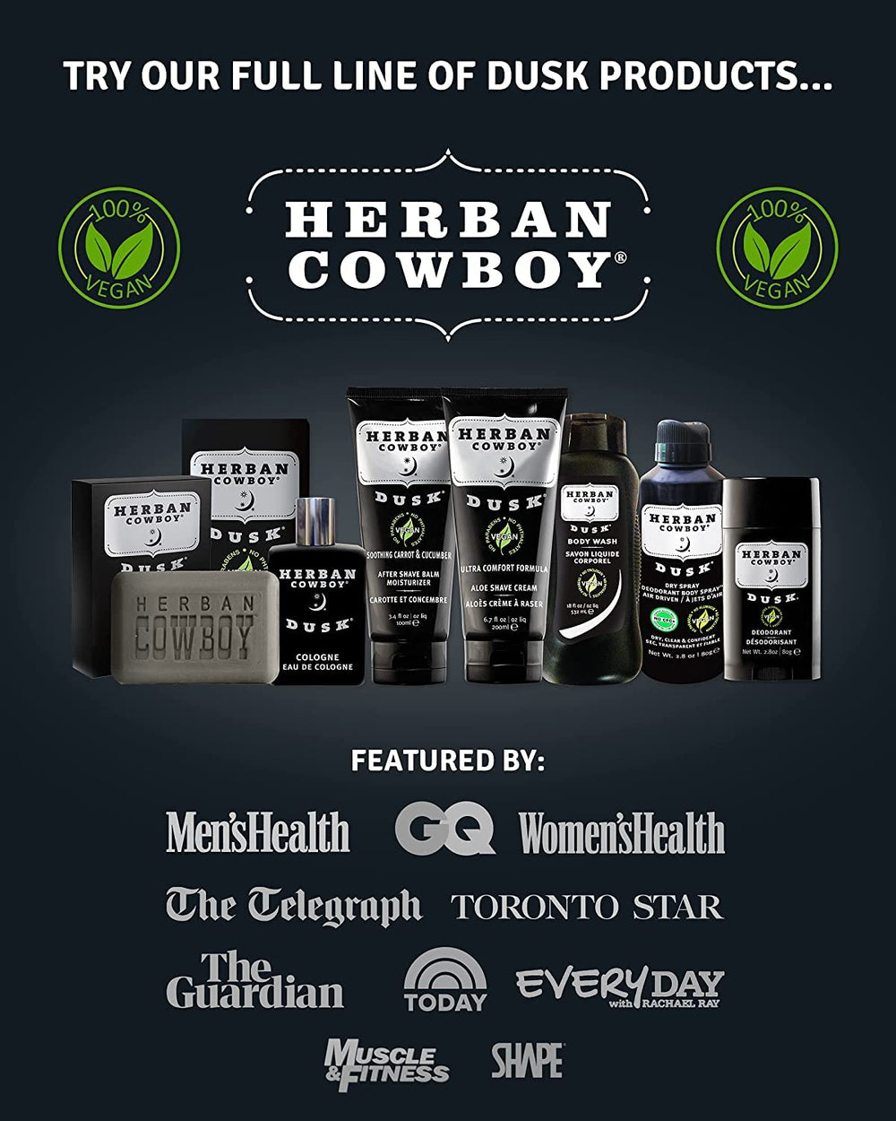 Herban Cowboy Dusk rosemary highlight adds a refreshing herbal breath