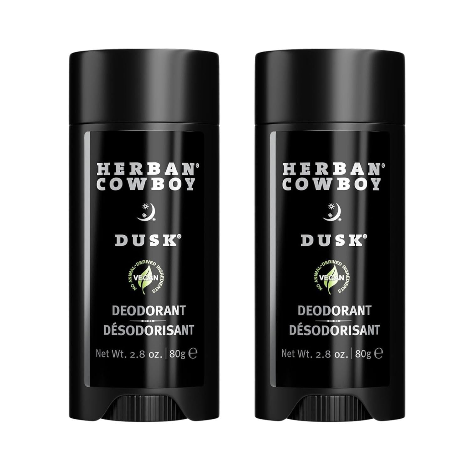 Herban Cowboy Forest Aloe Deodorant front label showing cedar and mandarin notes