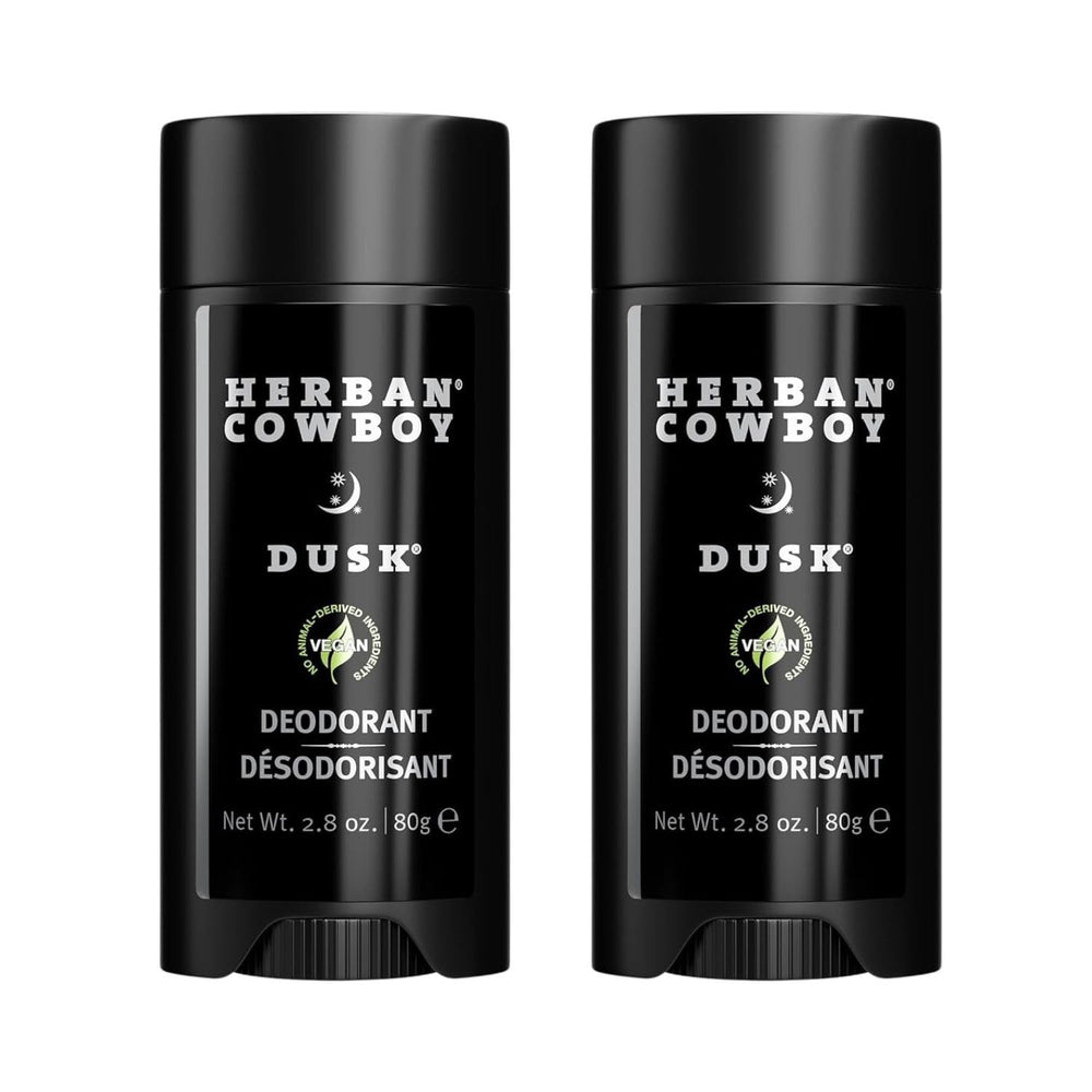 Herban Cowboy Forest Aloe Deodorant front label showing cedar and mandarin notes