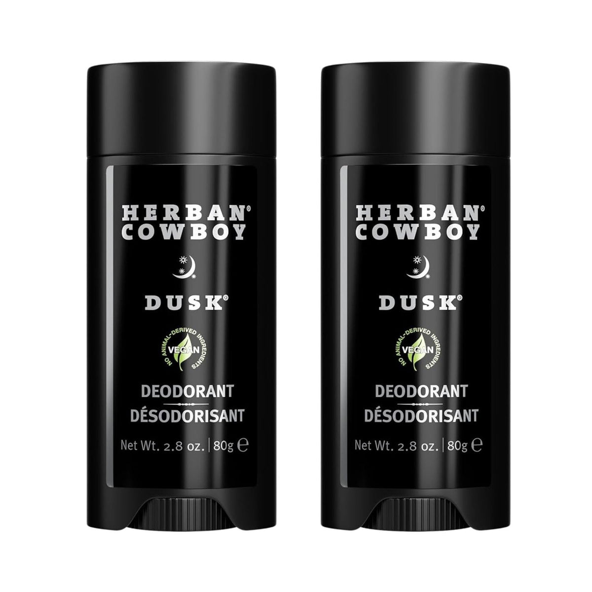 Herban Cowboy Forest Aloe Deodorant front label showing cedar and mandarin notes