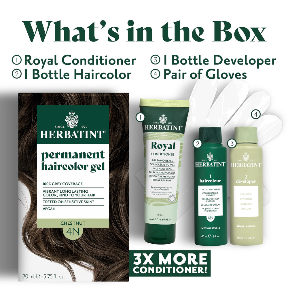 Herbatint 7C Ash Blonde conditioner sample supports post-color care