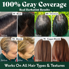 Herbatint ammonia-free formula label highlights gentle coloring