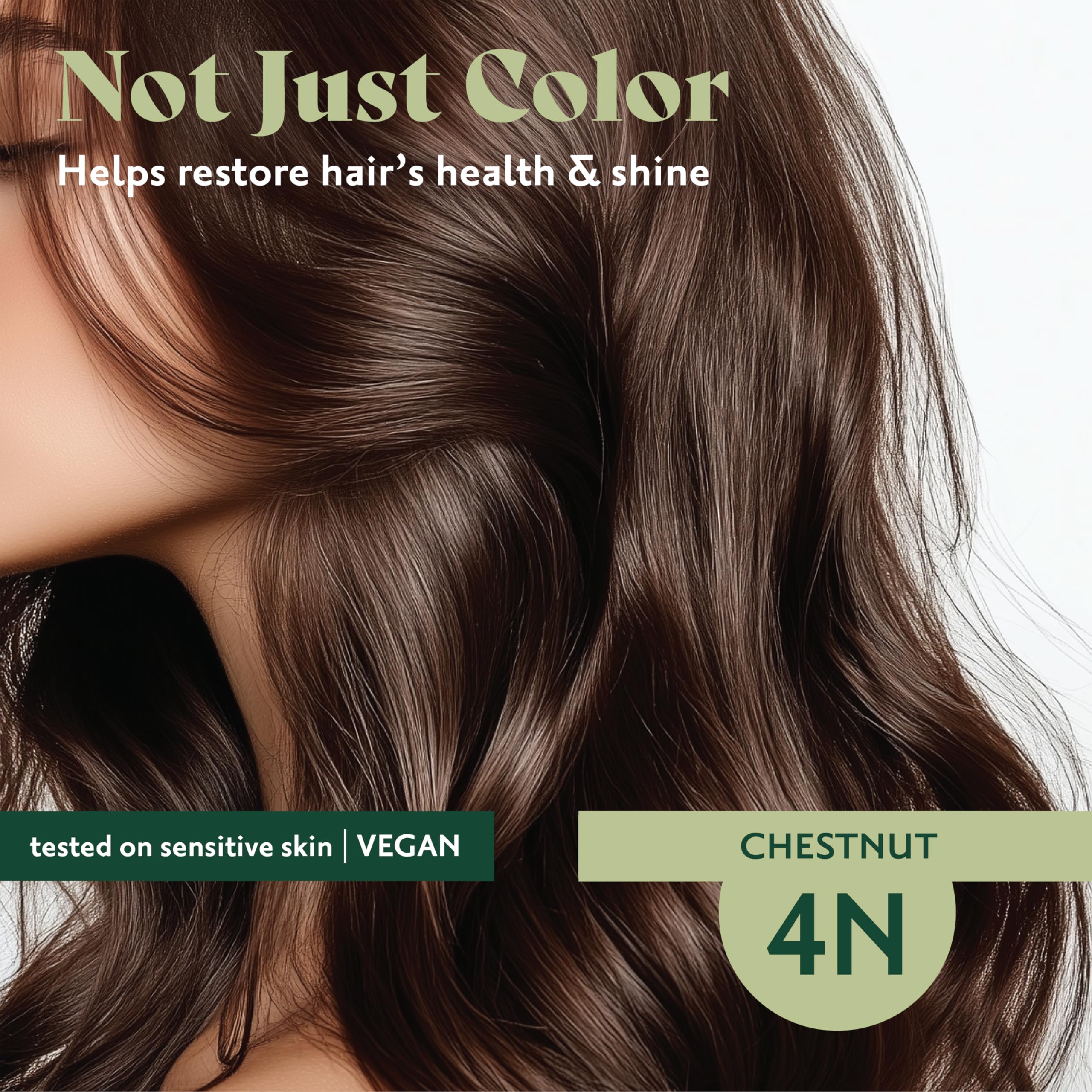 Herbatint 4N Chestnut vegan, cruelty-free formula in recycled packaging.