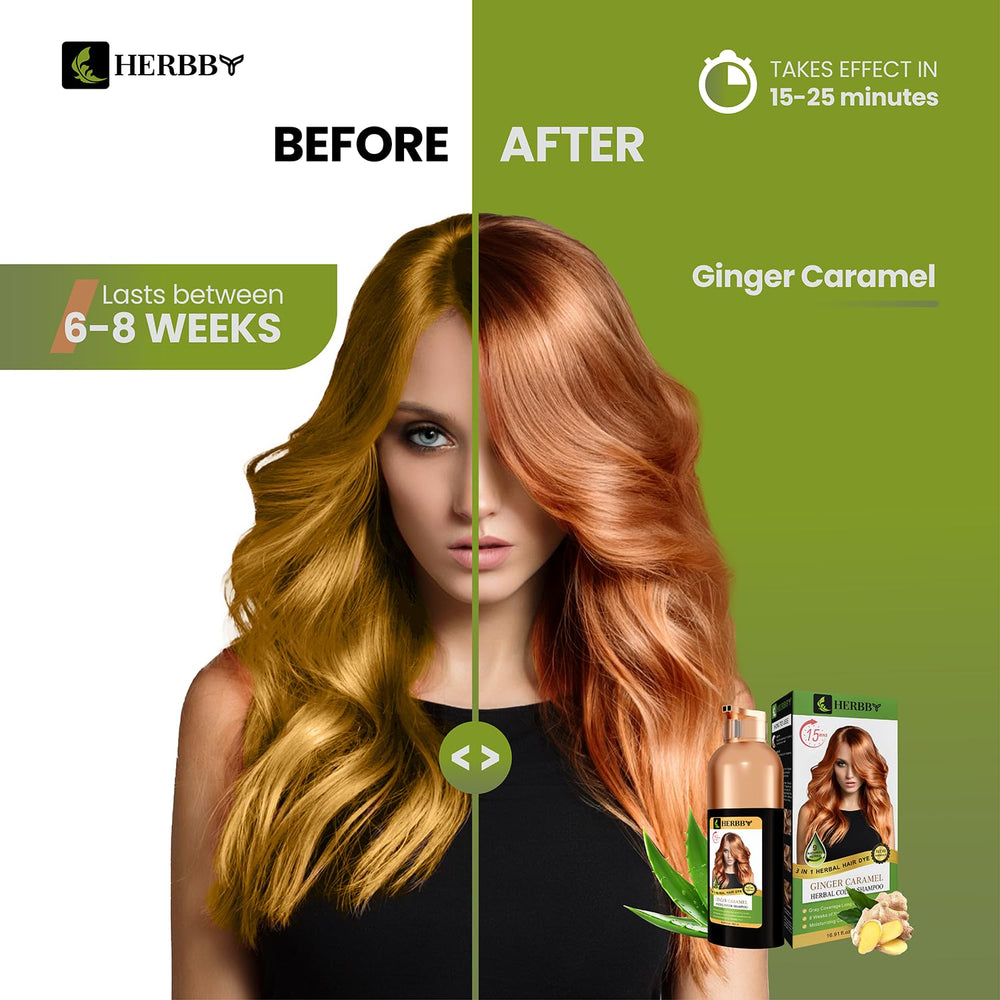 HERBBY color-transformation shampoo delivers vibrant, long-lasting color at home