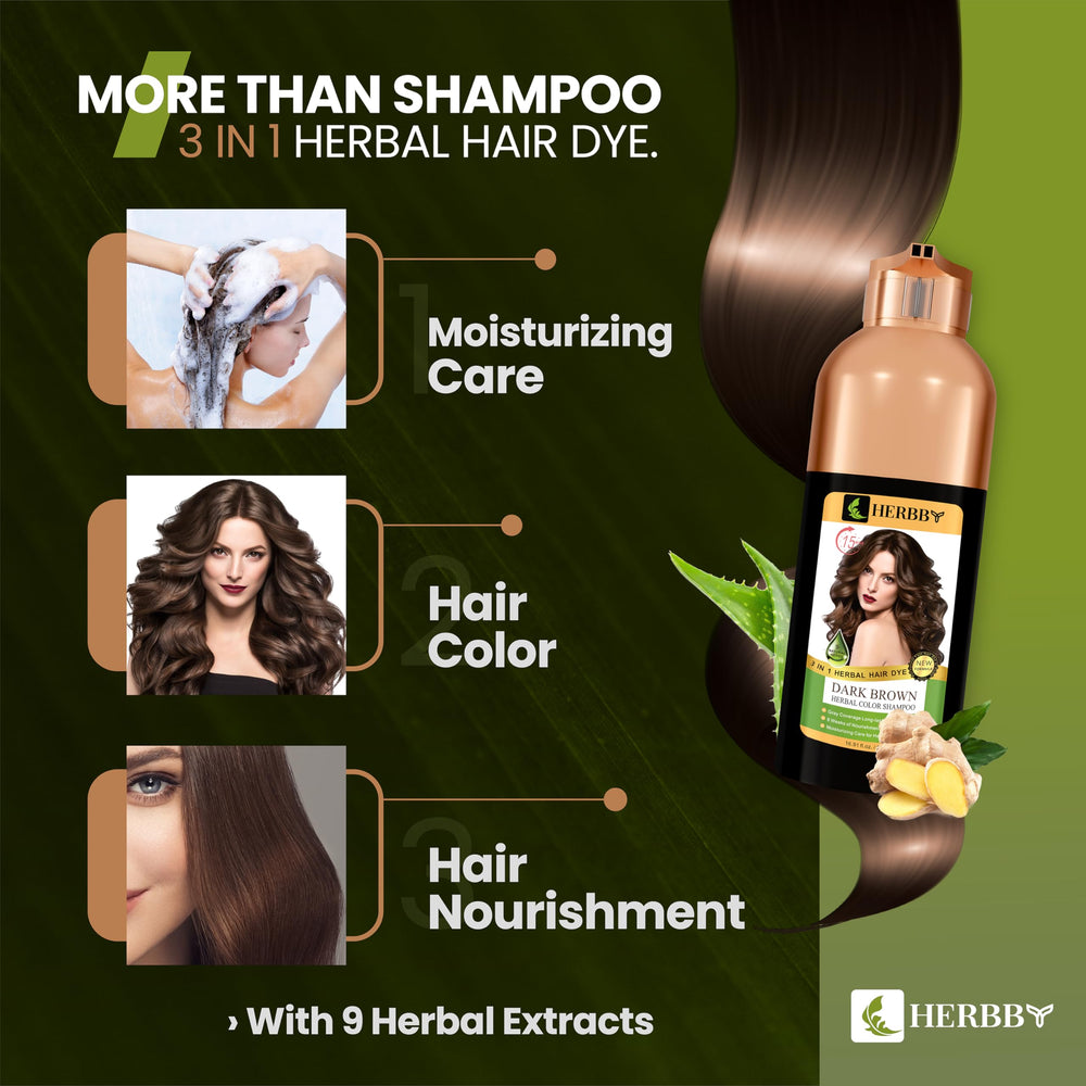 Shiny, soft hair after using HERBBY shampoo