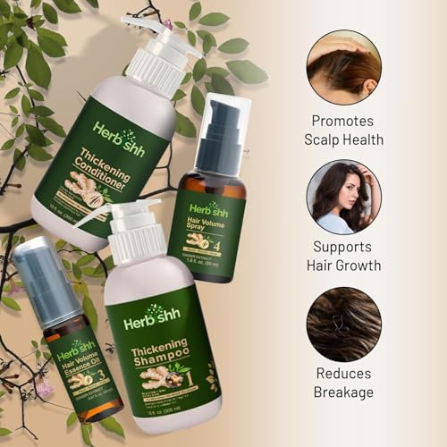 Herbishh Hair Growth Spray bottle highlights scalp support