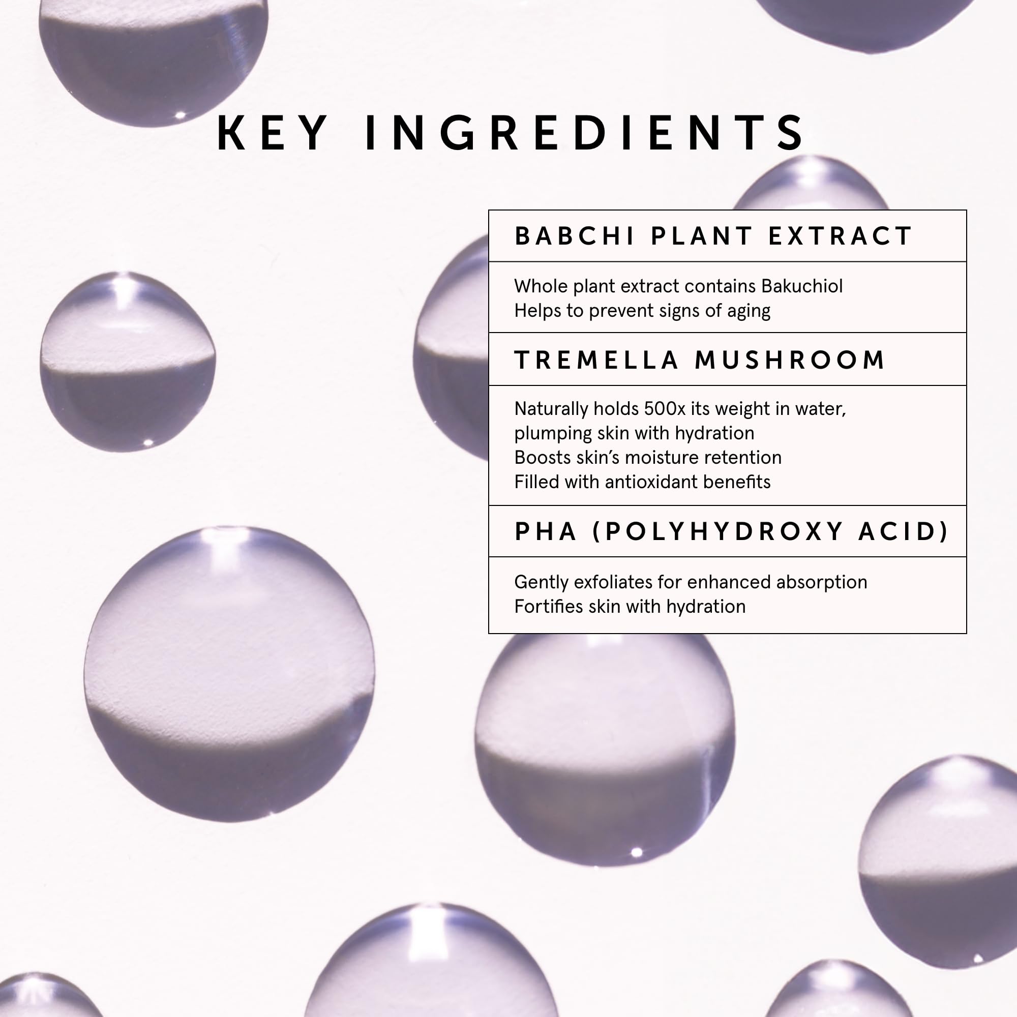 Application shot of HERBIVORE Bakuchiol serum on clean skin