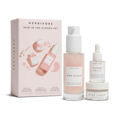 HERBIVORE Skin In The Clouds cleanser bottle delivering gentle hydration for refreshed skin.