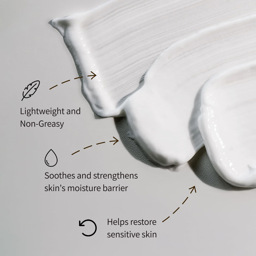 Herbloom Cream texture swirl showcasing smooth, non-greasy finish