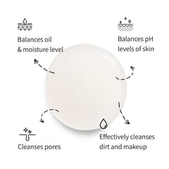 Herbloom moringa seed oil component supports skin nourishment during cleansing.