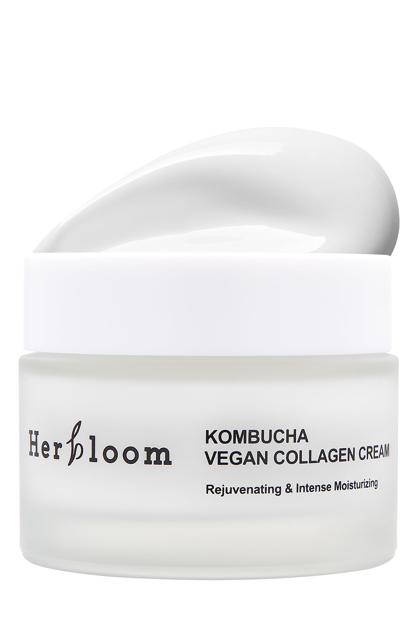Herbloom Vegan Kombucha Cream jar with rich texture for daily hydration