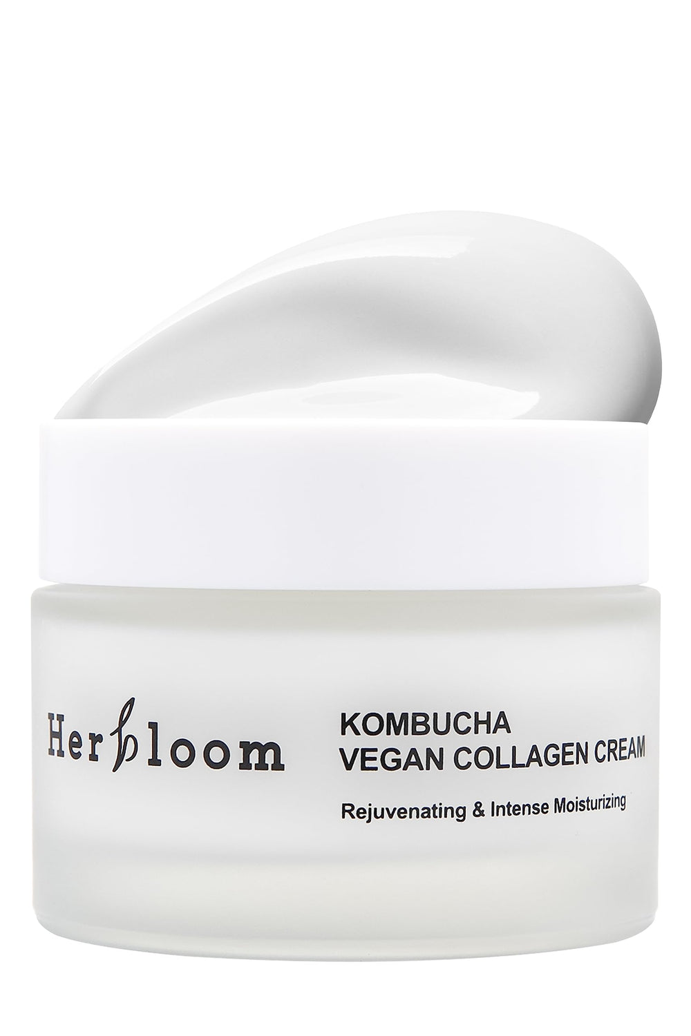 Herbloom Vegan Kombucha Cream jar with rich texture for daily hydration