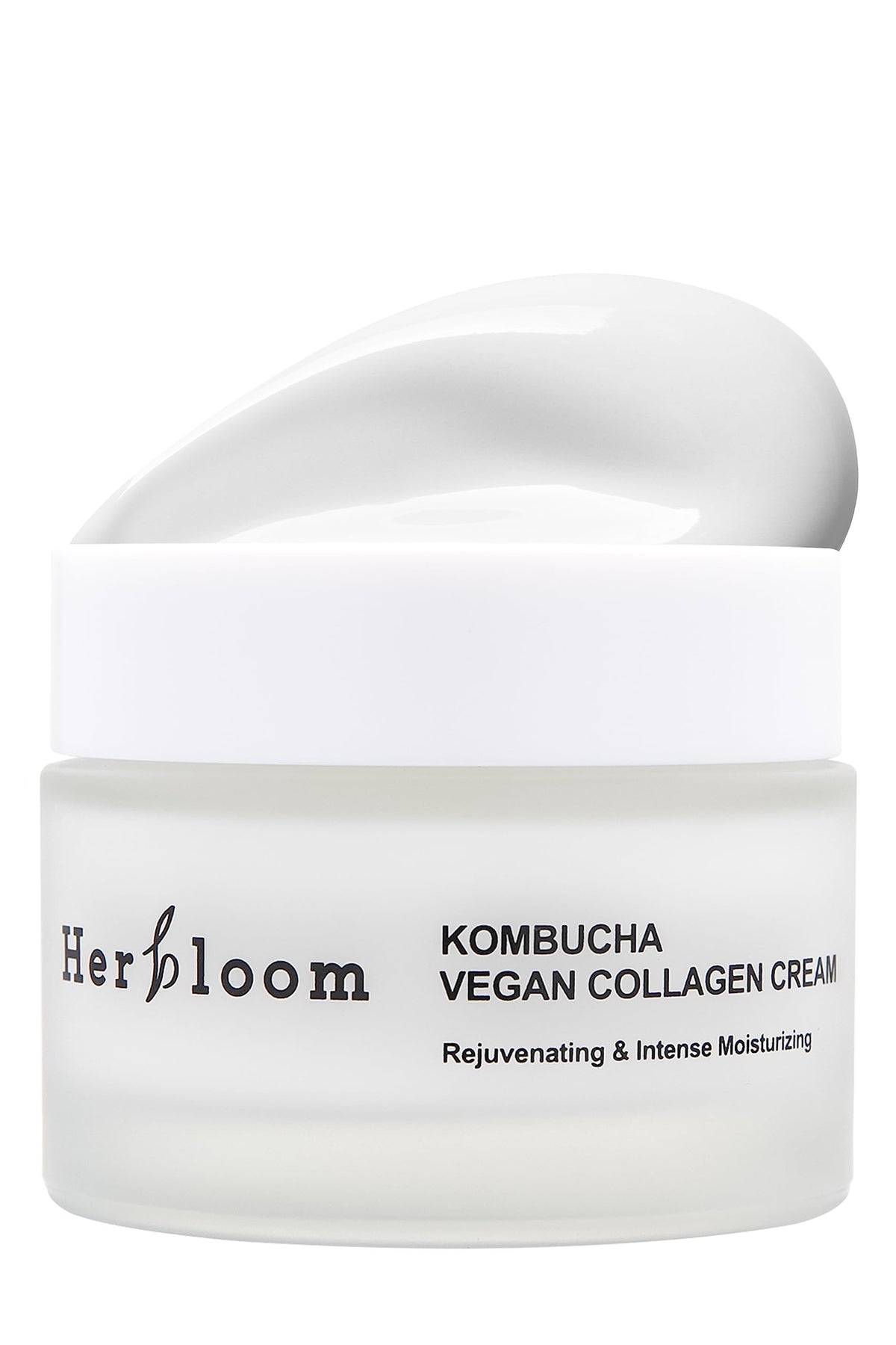 Herbloom Vegan Kombucha Cream jar with rich texture for daily hydration