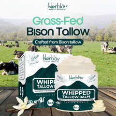 Herblov Beef Tallow Balm vanilla texture on skin in motion